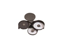 American Metalcraft MGR3 3 Compartment Margarita Rimmer w/ Salt &amp; Sugar Compartment, Plastic/Black