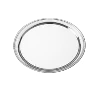 American Metalcraft SST12 12" Round Serving Tray, Stainless