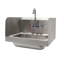 Advance Tabco 7-PS-66 Wall Mount Commercial Hand Sink w/ 14"L x 10"W x 5"D Bowl, S...
