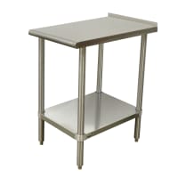Advance Tabco TFMSU-150 Equipment Filler Table - Undershelf, 1 1/2" Turn Up In Rear, Stainle...