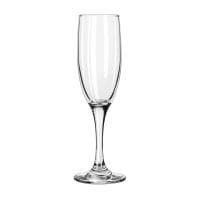 Libbey 3795 6 oz Embassy Champagne Flute Glass - Safedge Rim &amp; Foot Guarantee