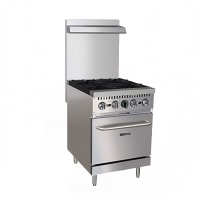 Black Diamond BDGR-24 24" 4 Burner Gas Range w/ Standard Oven, Natural Gas
