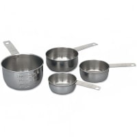 Browne Measuring Cup Set: 1/4, 1/3, 1/2 &amp; 1 Cup, Handles, Graduated (746107)