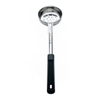 Browne 4 oz Spoodle - Perforated, Stainless Steel, Black Plastic Handle (5757241)