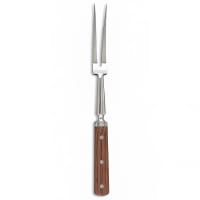 Browne 14" Cook's Fork, 2 Tine, Hardwood Handle, Stainless Steel (5551)