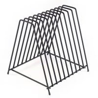 Browne Cutting Board Storage Rack w/ 10 Slots, Stainless (26099)