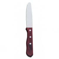 Browne 10" Rounded Tip Jumbo Steak Knife, Stainless Steel,  Pakkawood Handle (574340)