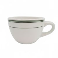 CAC Greenbrier Coffee Cup - Plain, (3) Green Bands (GS-37)