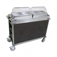 Cadco CBC-HH-L3 55 1/2" Hot Food Table w/ (2) Wells &amp; Enclosed Base, 120v