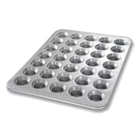 Chicago Metallic Mini Muffin Pan, Makes (35) 2 3/4" Muffins, AMERICOAT Glazed 26 ga Aluminiz...