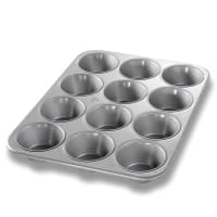 Chicago Metallic Muffin/Pecan Roll Pan, Makes (12) 3 11/16" Muffins, AMERICOAT Glazed 26 ga...