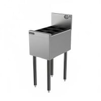 Perlick TS12U2 12 in Insulated Storage Chest w/ Legs &amp; 6 Bottle Wells, Stainless