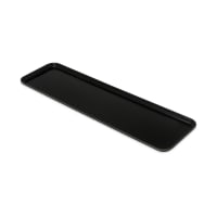 Carlisle Rectangular Display Tray - 30" x 8 1/2", Fiberglass, Ebony (830FMT309)