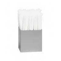 Dispense-Rite SH-1 1 Compartment Straw Holder - 4 1/8" x 5" x 5", Clear