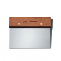 Dexter Russell 19790 Dough Cutter/Scraper w/ Wood Handle - 6" x 3", Stainless Steel