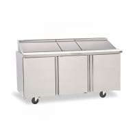 Delfield 4472NP-18 72" Sandwich/Salad Prep Table w/ Refrigerated Base, 115v