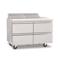 Delfield D4464NP-24M 64" Mega Top Sandwich/Salad Prep Table w/ Refrigerated Base, 115v