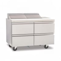 Delfield D4448NP-12 48" Sandwich/Salad Prep Table w/ Refrigerated Base, 115v