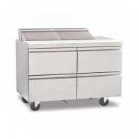 Delfield D4460NP-18M 60" Mega Top Sandwich/Salad Prep Table w/ Refrigerated Base, 115v