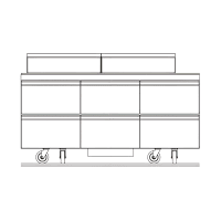 Delfield D4472NP-24M 72" Mega Top Sandwich/Salad Prep Table w/ Refrigerated Base, 115v
