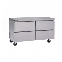 Delfield GUF60P-D 60" W Undercounter Freezer w/ (2) Sections &amp; (4) Drawers, 115v