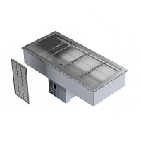Delfield N8156BP 56" Drop-In Refrigerator w/ (4) Pan Capacity - Cold Wall Cooled, 115v