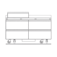 Delfield STD4464NP-12M 64" Mega Top Sandwich/Salad Prep Table w/ Refrigerated Base, 115v