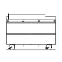 Delfield STD4460NP-18M 60" Mega Top Sandwich/Salad Prep Table w/ Refrigerated Base, 115v