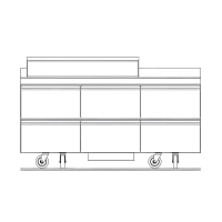 Delfield STD4472NP-18M 72" Mega Top Sandwich/Salad Prep Table w/ Refrigerated Base, 115v