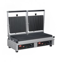Hatco MCG20G Double Commercial Panini Press w/ Cast Iron Grooved Plates, 240v/1ph