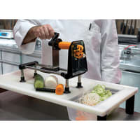 Bron Coucke Stainless Steel Spiral Food Slicer, 1/32", 5/64", 5/32" Blades, Vegeta...