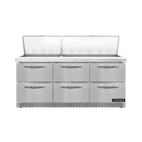 Continental SW72N30M-FB-D 72" Sandwich/Salad Prep Table w/ Refrigerated Base, 115v