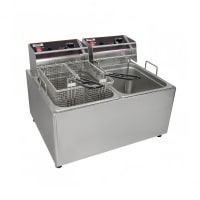 Cecilware Pro Countertop Electric Fryer - (2) 15 lb Vats, 240v/1ph (EL2X25)