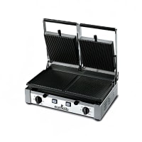 Eurodib PDR3000 Double Commercial Panini Press w/ Cast Iron Grooved Plates, 208-240v/1ph