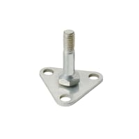 Focus FTSFZ Triangular Security Feet, Zinc Plated