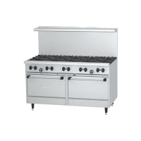 Garland X60-10RS 60" 10 Burner Gas Range w/ Standard Oven &amp; Storage Base, Natural Gas