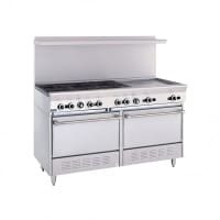 Garland X60-6G24RS 60" 6 Burner Sunfire Gas Range w/ Griddle &amp; Standard Oven &amp; Storage Base, Natural Gas