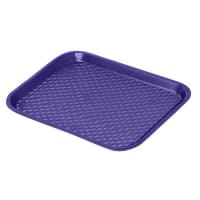 GET Plastic Fast Food Tray - 16 1/4"L x 12"W, Cobalt (FT-16-CB)