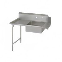 John Boos JDTS-20-48L 48" Soiled Dishtable w/ 20 x 20 x 8" Bowl & 16 ga Stainless L...