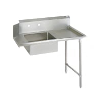 John Boos JDTS-20-36R 36" Soiled Dishtable w/ 20 x 20 x 8" Bowl & 16 ga Stainless L...