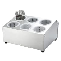 Winco FC-6H 2 Tier Flatware Cylinder Holder w/ 6 Holes