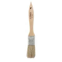 Winco WBR-10 Flat Pastry Brush, 1" Wide w/ Flat Boar Bristles & Wooden Handle