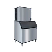 Manitowoc Ice IYP0800A/D970 745 lb Indigo NXT™ Half Cube Ice Machine w/ Bin - 882 lb Storage, Air...
