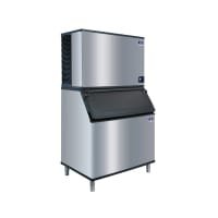 Manitowoc Ice IYT1500A/D970 1660 lb Indigo NXT™ Half Cube Ice Machine w/ Bin - 882 lb Storage, Ai...