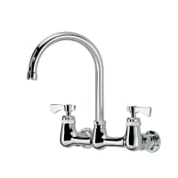 Krowne 14-801L Splash Mount Faucet - 6" Gooseneck Spout, 8" Centers