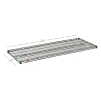 Metro 1424NC Super Erecta® Chrome Wire Shelf - 24"W x 14"D