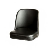 Oak Street Replacement Bucket Bar Stool Seat, Black Vinyl (SL2133TOP-BLK)