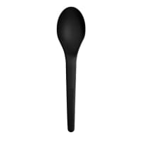 Eco Products 6" Plantware® Disposable Spoon - PLA, Black (EP-S013BLK)