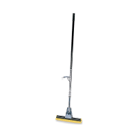 Rubbermaid FG643500BRNZ 12" Steel Roller Sponge Mop - Cellulose Head, Bronze