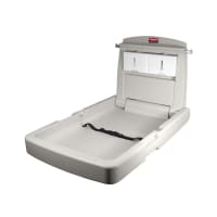Rubbermaid FG781988LPLAT Vertical Wall-Mounted Changing Station - Plastic, Platinum
